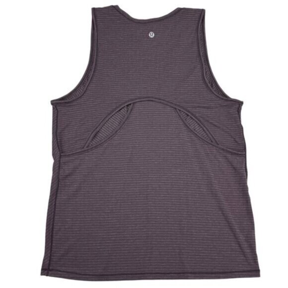 Lululemon Circuit Crusher Tank Evolution Stripe Deep Phantom Heathered Black 6 - Picture 6 of 7